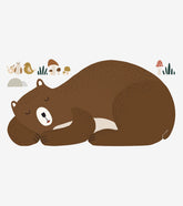 FOREST HAPPINESS - Grand sticker - Ours endormi